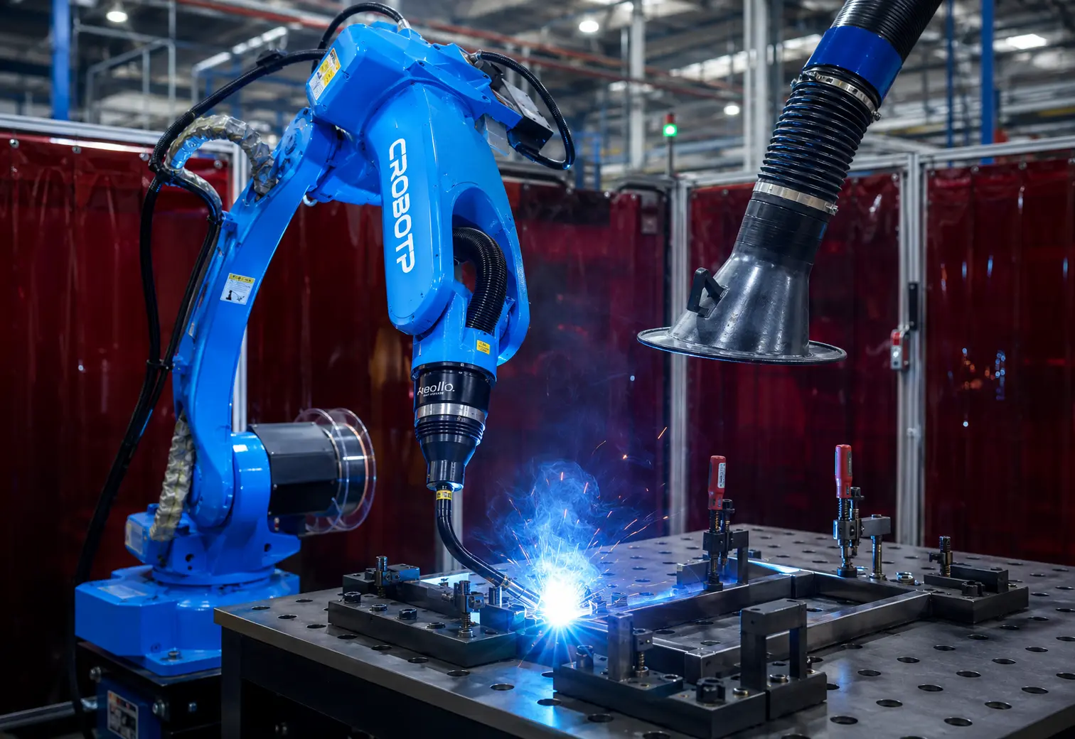 Postazione di saldatura collaborativa con cobot